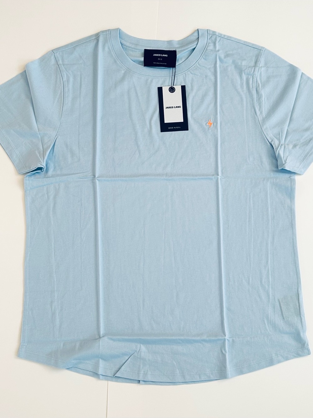 (NWT) Jared Lang T-Shirt With Lightning Embroidery - Size L - Mens